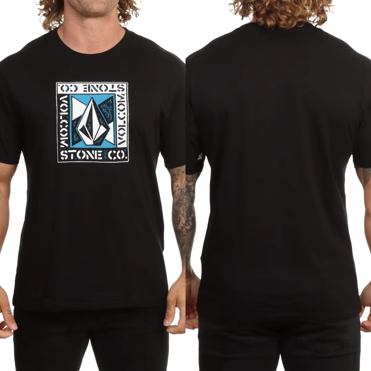 Streetwear Outdoor Brand - Açısal Demir Desenli Volcom Kaykay, Sörf